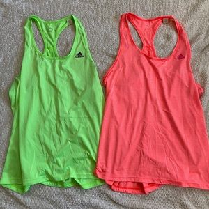 Green and Orange Adidas Tank Top Bundle